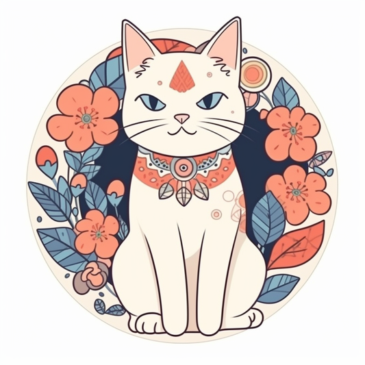 Cute Cat Vinyl Decal Sticker for Car, Laptop, Tumbler and more # 003969