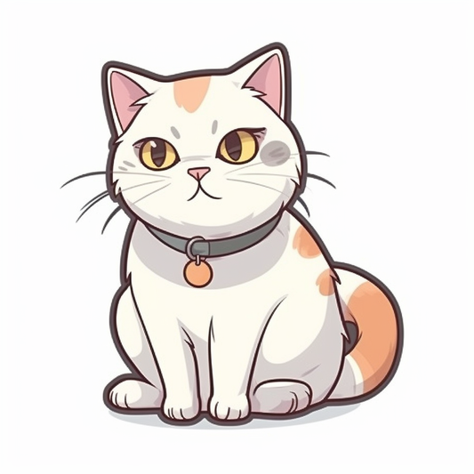 Cute Cat Vinyl Decal Sticker for Car, Laptop, Tumbler and more # 003980