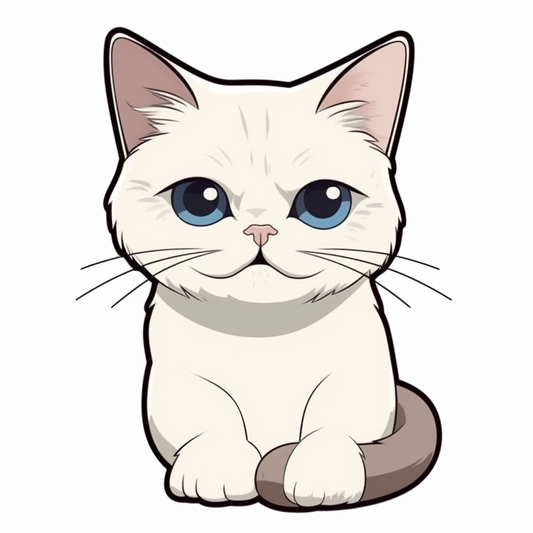 Cute Cat Vinyl Decal Sticker for Car, Laptop, Tumbler and more # 003995