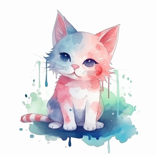 Cute Cat Vinyl Decal Sticker for Car, Laptop, Tumbler and more # 003993