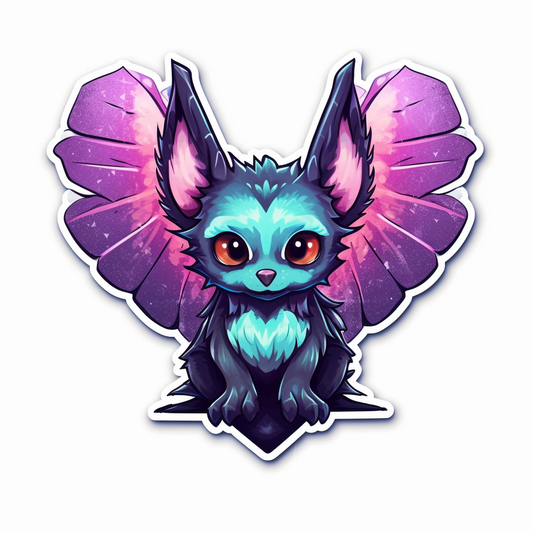 Cute Bat with big ears and wings Vinyl Decal Sticker for Car, Laptop, Tumbler and more # 0011284