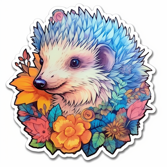 Cute and Adorble Hedgehog Vinyl Decal Sticker for Car, Laptop, Tumbler and more # 0011082