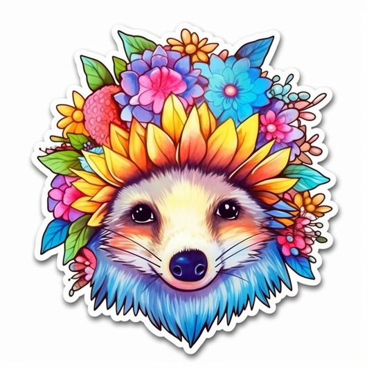 Cute and Adorble Hedgehog Vinyl Decal Sticker for Car, Laptop, Tumbler and more # 0011101