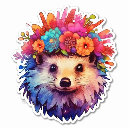 Cute and Adorble Hedgehog Vinyl Decal Sticker for Car, Laptop, Tumbler and more # 0011102