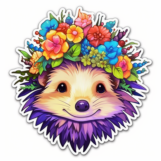 Cute and Adorble Hedgehog Vinyl Decal Sticker for Car, Laptop, Tumbler and more # 0011103