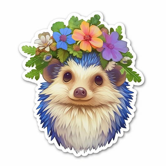 Cute and Adorble Hedgehog Vinyl Decal Sticker for Car, Laptop, Tumbler and more # 0011112