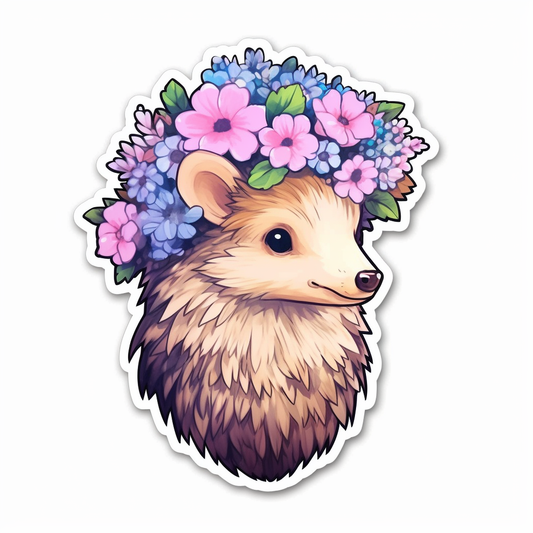 Cute and Adorble Hedgehog Vinyl Decal Sticker for Car, Laptop, Tumbler and more # 0011111