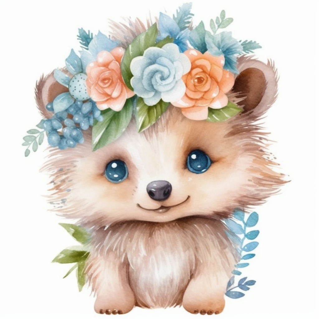 Cute and Adorble Hedgehog Vinyl Decal Sticker for Car, Laptop, Tumbler and more # 0011118