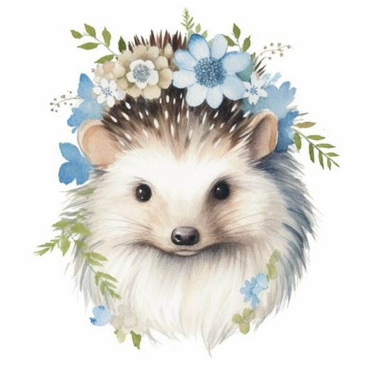 Cute and Adorble Hedgehog Vinyl Decal Sticker for Car, Laptop, Tumbler and more # 0011125