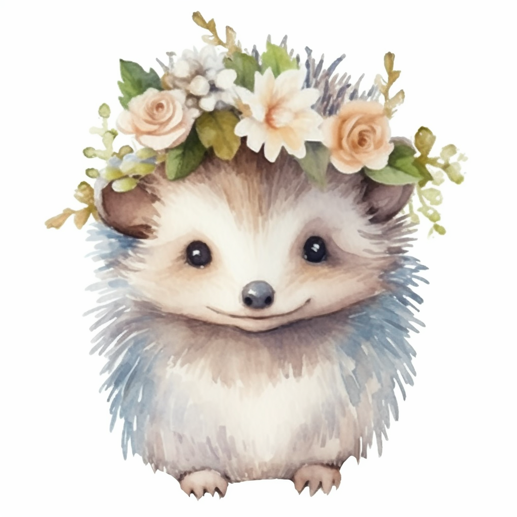 Cute and Adorble Hedgehog Vinyl Decal Sticker for Car, Laptop, Tumbler and more # 0011126