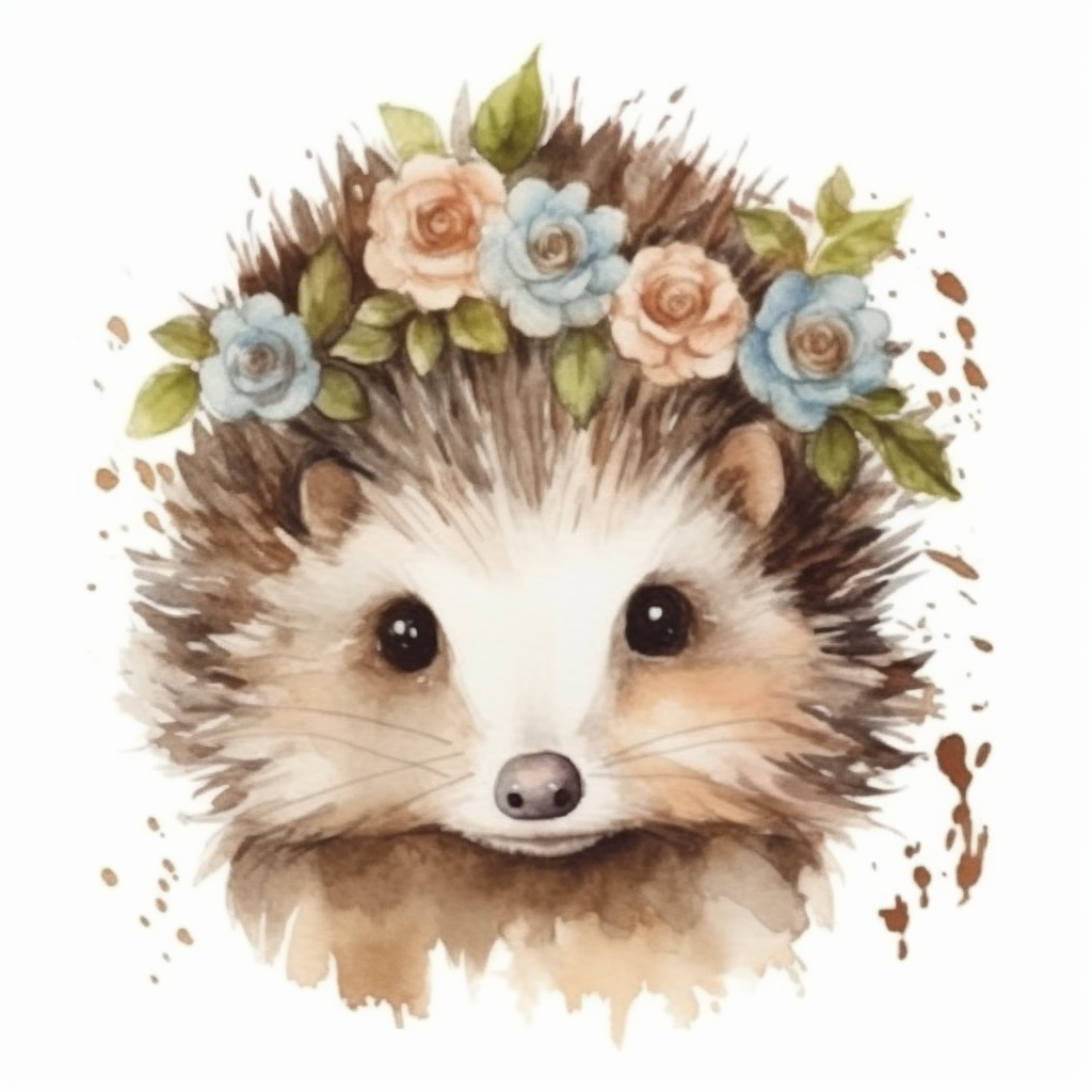 Cute and Adorble Hedgehog Vinyl Decal Sticker for Car, Laptop, Tumbler and more # 0011127