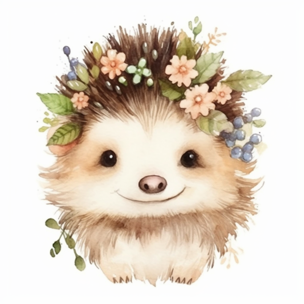 Cute and Adorble Hedgehog Vinyl Decal Sticker for Car, Laptop, Tumbler and more # 0011128
