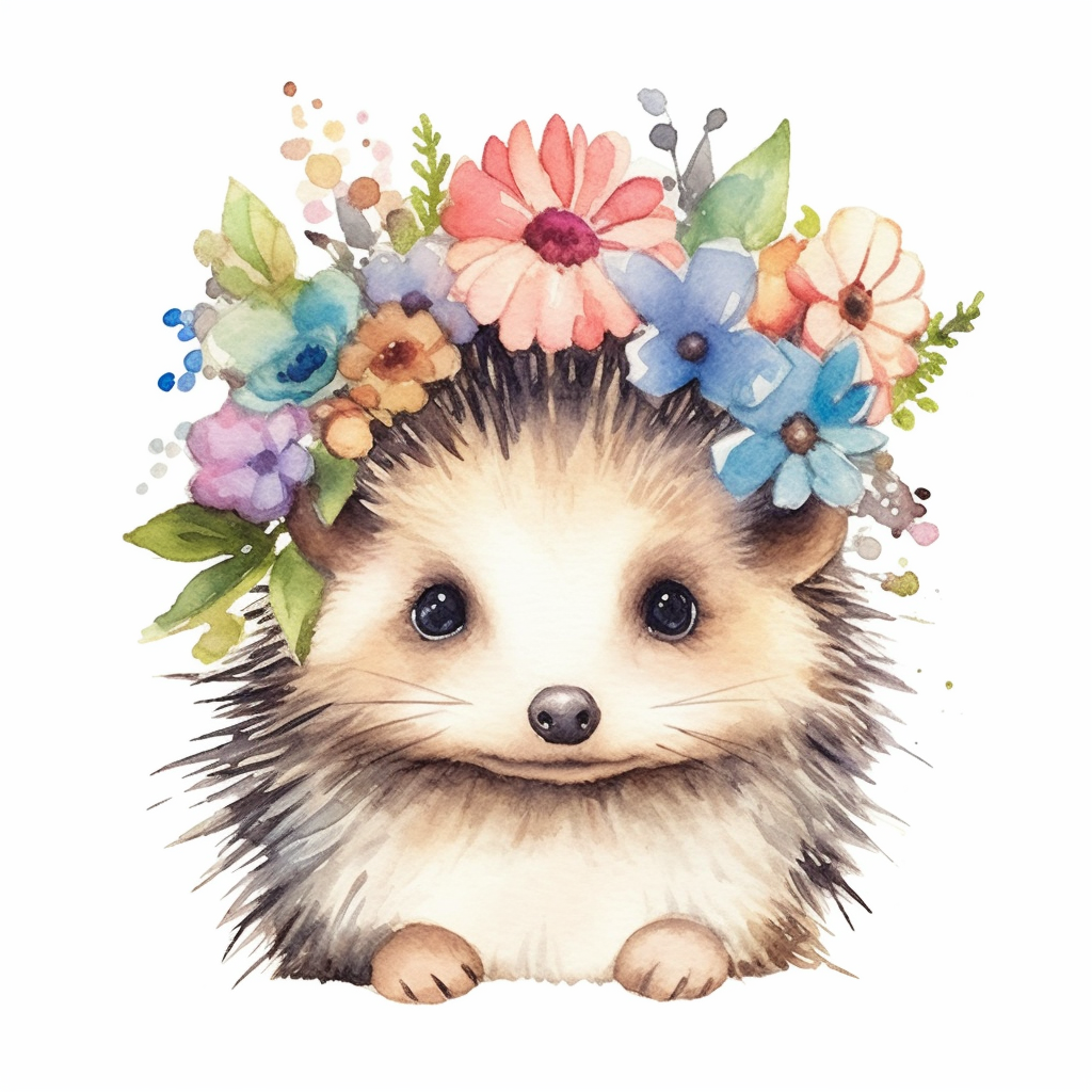 Cute and Adorble Hedgehog Vinyl Decal Sticker for Car, Laptop, Tumbler and more # 0011132