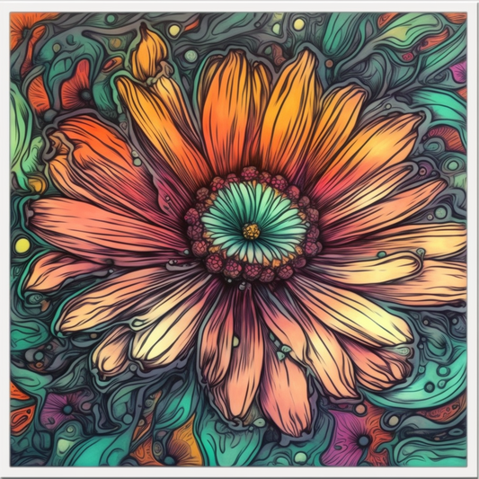 Daisy Flower Vinyl Decal Sticker for Car, Laptop, Tumbler and more # 006249