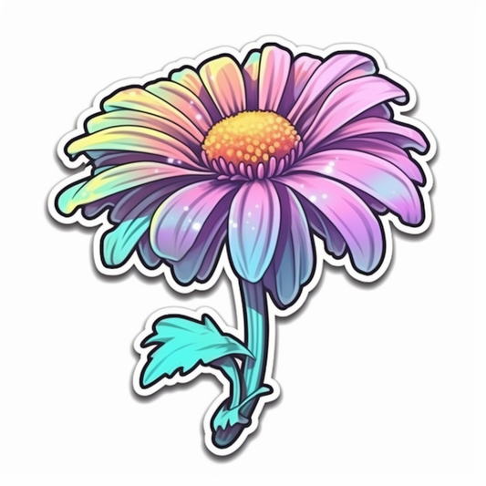 Daisy Flower Vinyl Decal Sticker for Car, Laptop, Tumbler and more # 006235