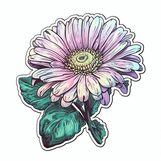 Daisy Flower Vinyl Decal Sticker for Car, Laptop, Tumbler and more # 006227