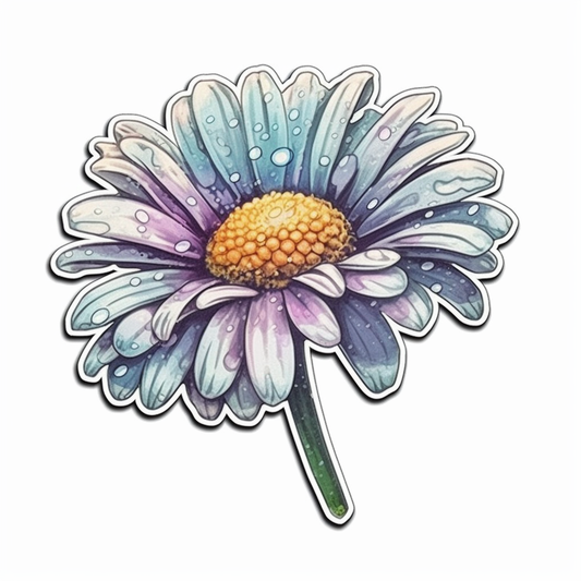Daisy Flower Vinyl Decal Sticker for Car, Laptop, Tumbler and more # 006232