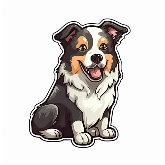 Border Collie Dog Vinyl Decal Sticker for Car, Laptop, Tumbler and more # 001976