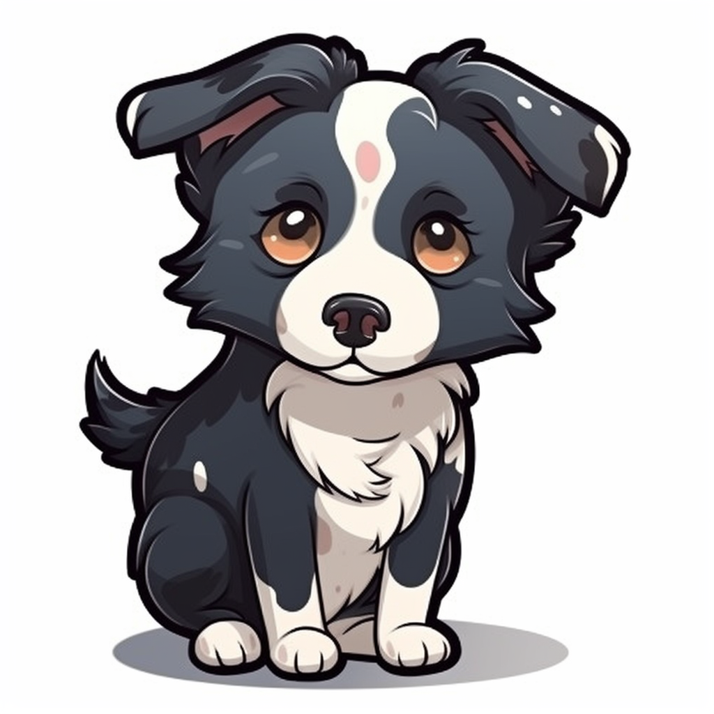 Border Collie Dog Vinyl Decal Sticker for Car, Laptop, Tumbler and more # 002127