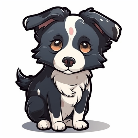 Border Collie Dog Vinyl Decal Sticker for Car, Laptop, Tumbler and more # 002127