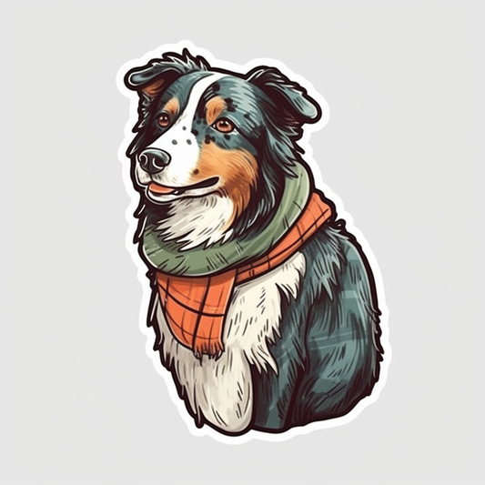 Border Collie Dog Vinyl Decal Sticker for Car, Laptop, Tumbler and more # 001987