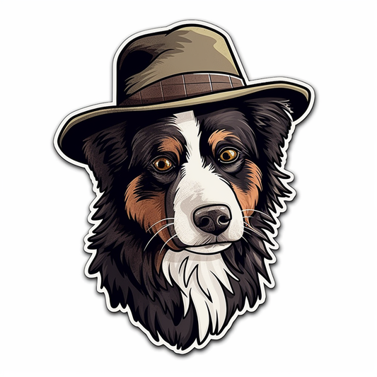 Border Collie Dog Vinyl Decal Sticker for Car, Laptop, Tumbler and more # 2365