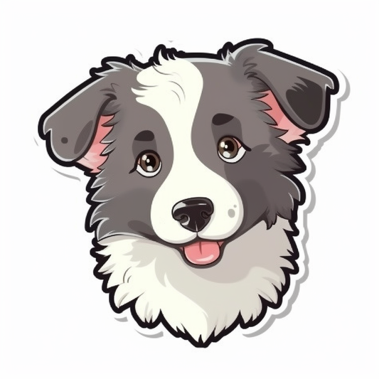 Border Collie Dog Vinyl Decal Sticker for Car, Laptop, Tumbler and more # 001950