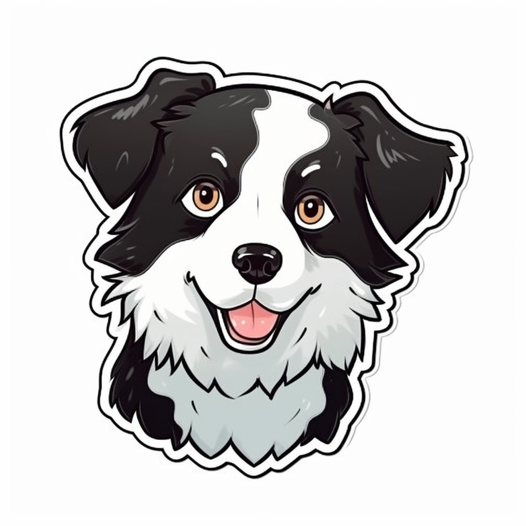 Border Collie Dog Vinyl Decal Sticker for Car, Laptop, Tumbler and more # 2373