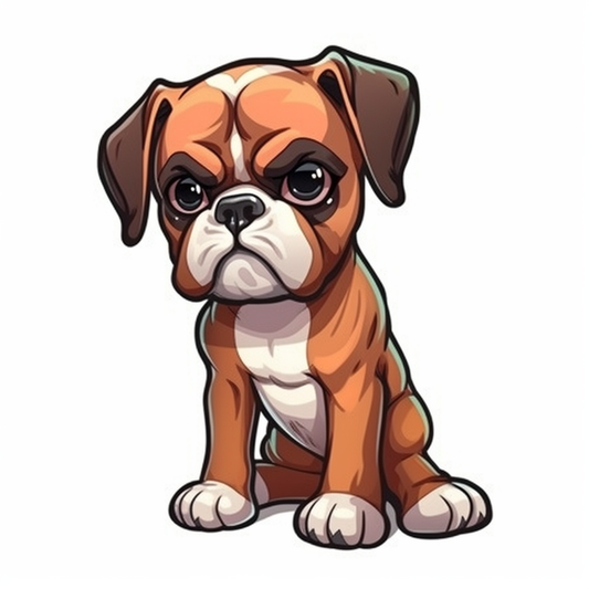 Boxer Dog Vinyl Decal Sticker for Car, Laptop, Tumbler and more # 002344