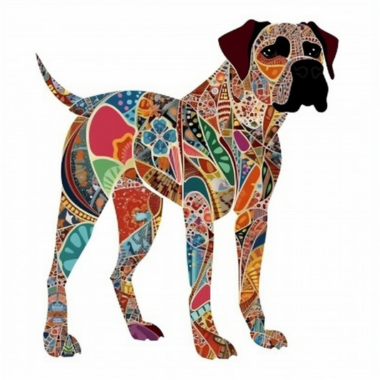 Boxer Dog Vinyl Decal Sticker for Car, Laptop, Tumbler and more # 002030