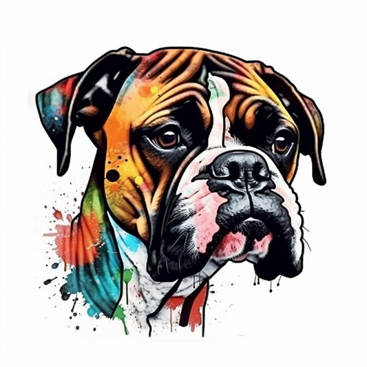 Boxer Dog Vinyl Decal Sticker for Car, Laptop, Tumbler and more # 002060