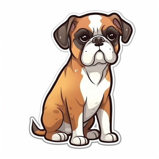 Boxer Dog Vinyl Decal Sticker for Car, Laptop, Tumbler and more # 001964