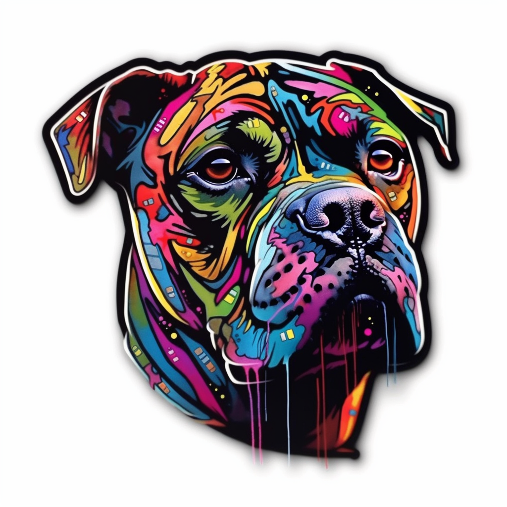 Boxer Dog Vinyl Decal Sticker for Car, Laptop, Tumbler and more # 2210