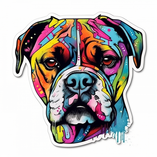 Boxer Dog Vinyl Decal Sticker for Car, Laptop, Tumbler and more # 2209