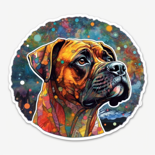 Boxer Dog Vinyl Decal Sticker for Car, Laptop, Tumbler and more # 002121