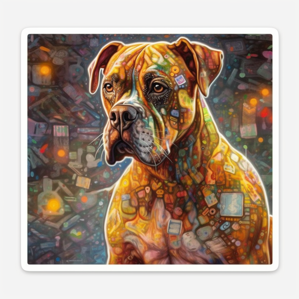 Boxer Dog Vinyl Decal Sticker for Car, Laptop, Tumbler and more # 2215
