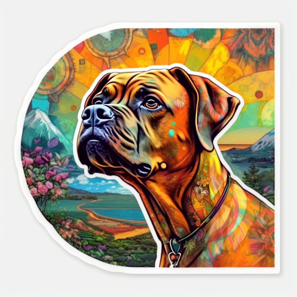 Boxer Dog Vinyl Decal Sticker for Car, Laptop, Tumbler and more # 2213