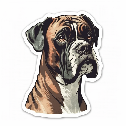 Boxer Dog Vinyl Decal Sticker for Car, Laptop, Tumbler and more # 001977