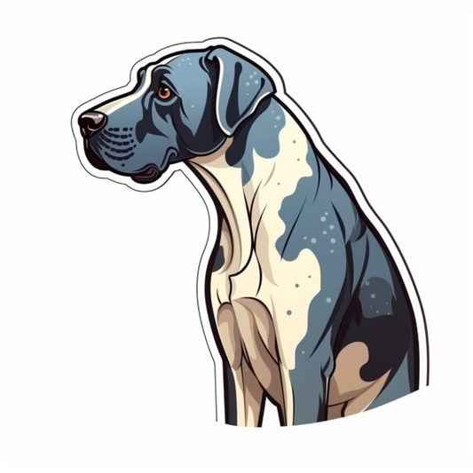 Great Dane Dog Vinyl Decal Sticker for Car, Laptop, Tumbler and more # 002089
