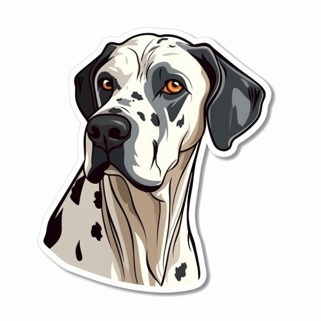 Great Dane Dog Vinyl Decal Sticker for Car, Laptop, Tumbler and more # 2221