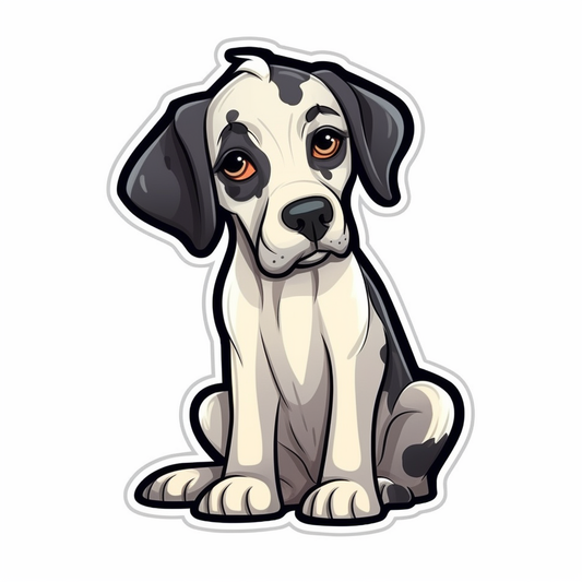Great Dane Dog Vinyl Decal Sticker for Car, Laptop, Tumbler and more # 002103