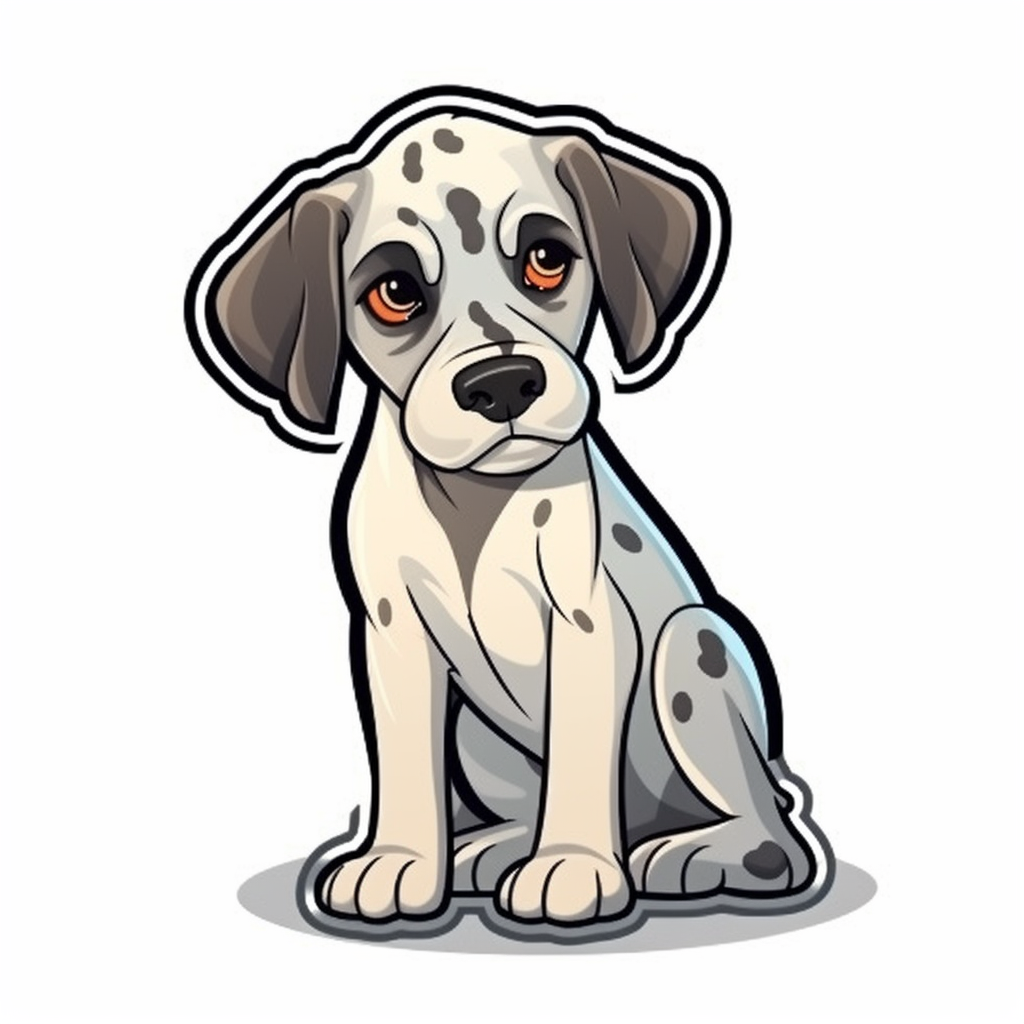 Great Dane Dog Vinyl Decal Sticker for Car, Laptop, Tumbler and more # 002079