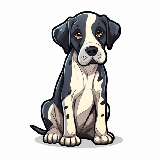 Great Dane Dog Vinyl Decal Sticker for Car, Laptop, Tumbler and more # 001943