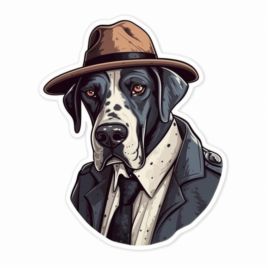Great Dane Dog Vinyl Decal Sticker for Car, Laptop, Tumbler and more # 2239