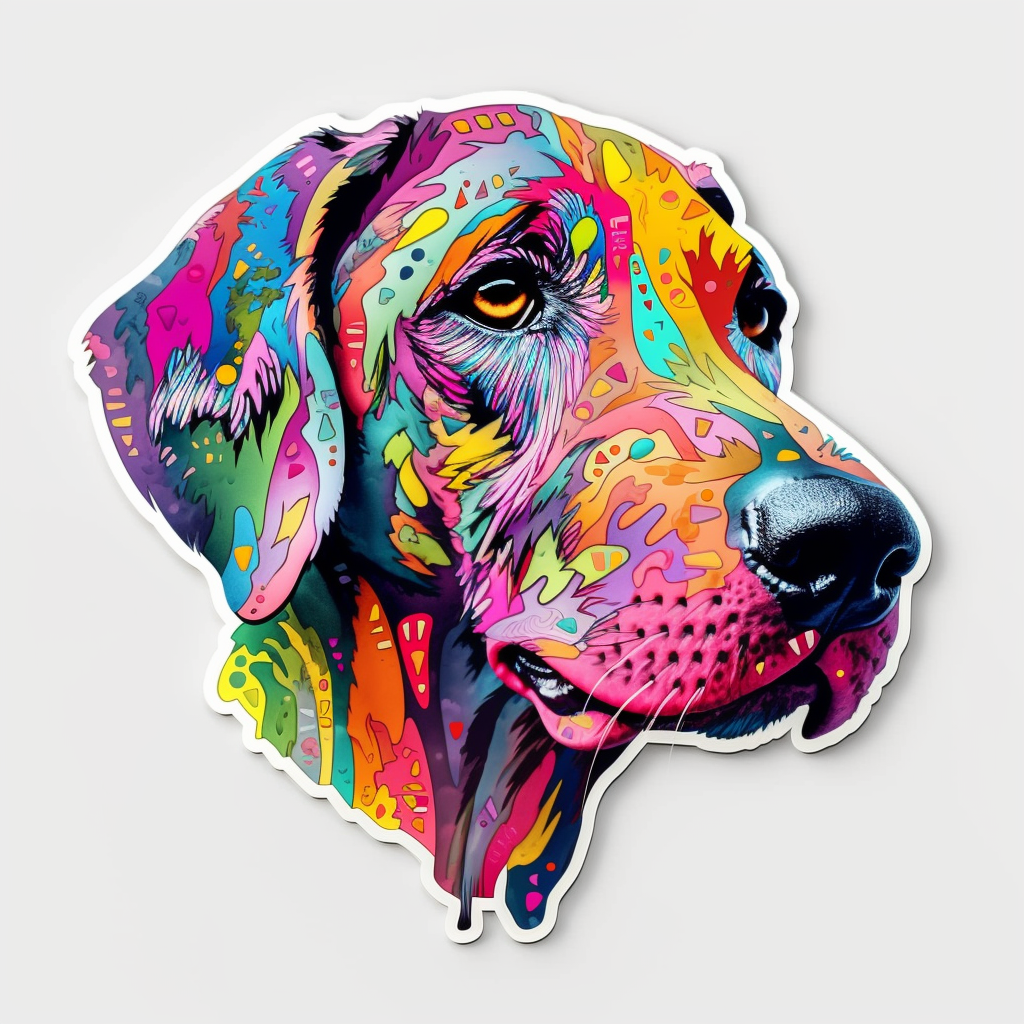 Great Dane Dog Vinyl Decal Sticker for Car, Laptop, Tumbler and more # 001994