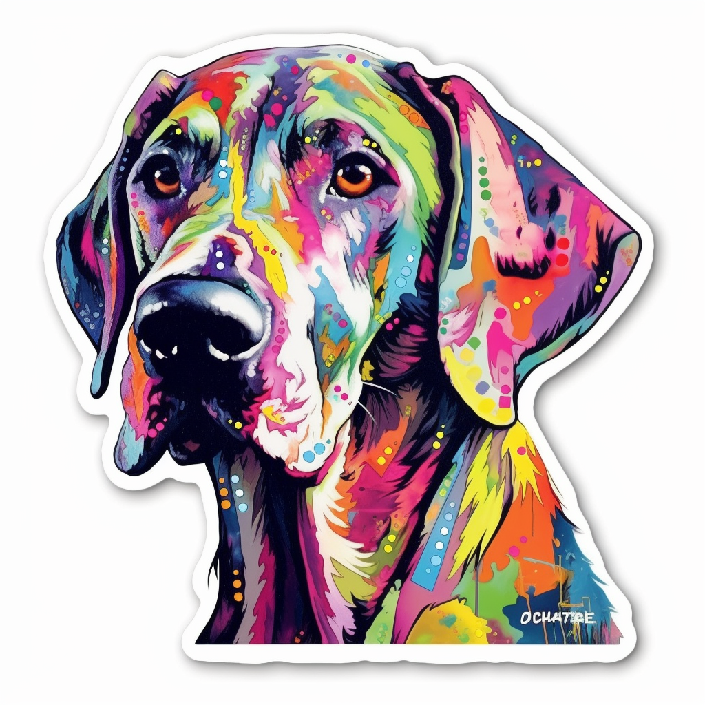 Great Dane Dog Vinyl Decal Sticker for Car, Laptop, Tumbler and more # 2261