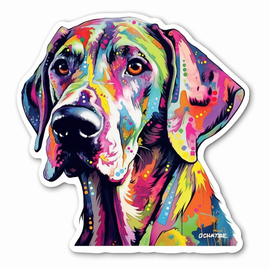 Great Dane Dog Vinyl Decal Sticker for Car, Laptop, Tumbler and more # 2261