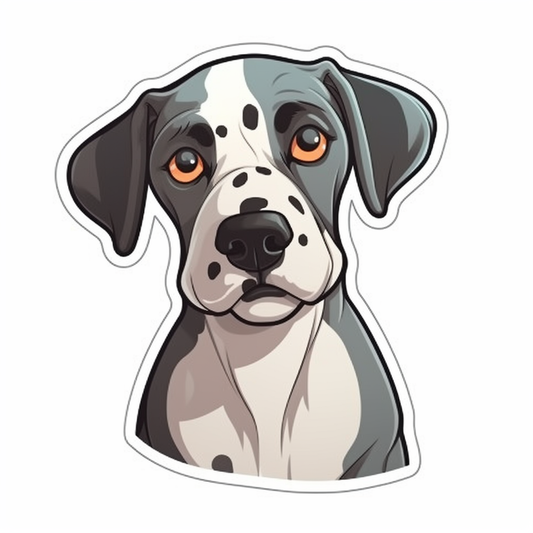 Great Dane Dog Vinyl Decal Sticker for Car, Laptop, Tumbler and more # 2274