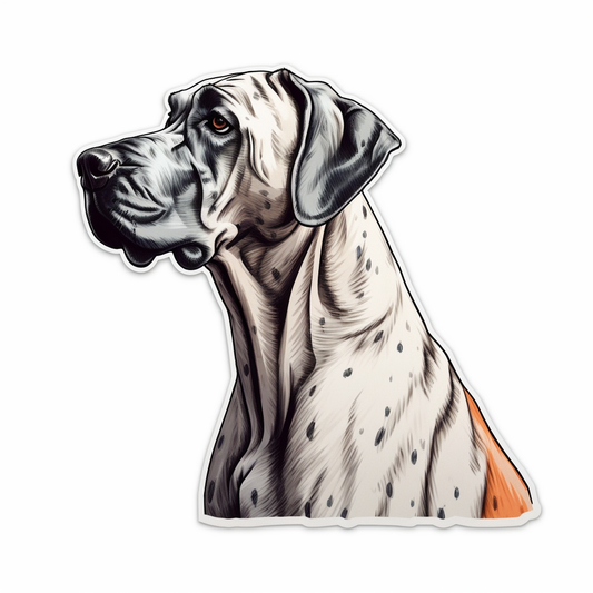Great Dane Dog Vinyl Decal Sticker for Car, Laptop, Tumbler and more # 001970
