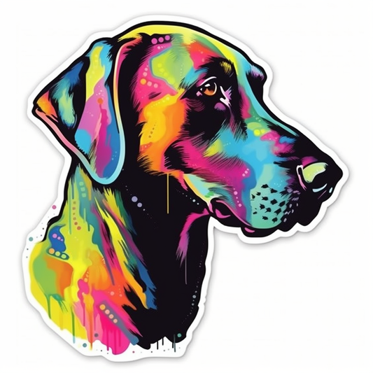 Great Dane Dog Vinyl Decal Sticker for Car, Laptop, Tumbler and more # 2279